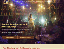 Tablet Screenshot of fezrestaurant.com